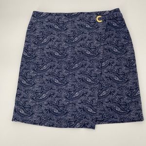 Michael Kors Casual Skirt, size Medium, Navy & White